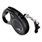 Flexi New Classic, smycz taśmowa, rozmiar M, 5m, czarna