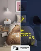 Fluo, komplet pościeli młodzieżowej, 140-200 cm + 70-80 cm, kapibara