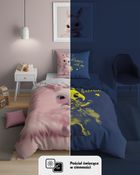 Fluo, komplet pościeli młodzieżowej, 160-200 cm + 70-80 cm, królik