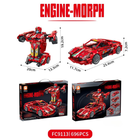 Forange, Engine-Morph, samochód 2w1, klocki konstrukcyjne, 696 elementów