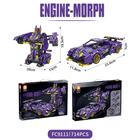 Forange, Engine-Morph, samochód 2w1, klocki konstrukcyjne, 714 elementów