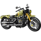 Forange, motocykl chopper, khaki, 2w1, klocki konstrukcyjne, 479 elementów