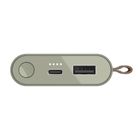 Fresh n rebel, powerbank, 6000 mah, usb-c, dried green