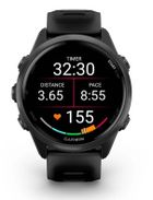 Garmin, Forerunner 570 AMOLED, zegarek, 42 mm, czarny