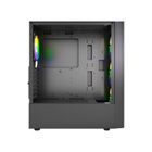 Gembird, Midi Tower Fornax 4300 ATX, obudowa, czarna