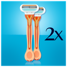 Gillette, Venus Riviera, maszynki jednorazowe do golenia, 2 szt.
