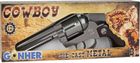 Gonher, rewolwer kowbojski, metalowy, 12 naboi