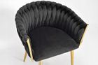 Gordon Trade, Glamour, krzesło welurowe, czarne