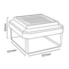 Greenblue, lampa solarna na słupek, 100-100 mm