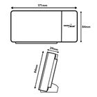 GreenBlue, radiobudzik cyfrowy LED z projektorem, USB, 5V, DC + CR2032 GB172