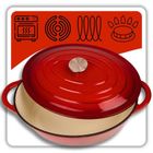 Hage, brytfanna żeliwna, emaliowana, gęsiarka, czerwona, 6l