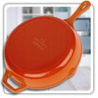 Hage, emaliowana patelnia żeliwna, pomarańczowa, 26 cm