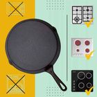 Hage, patelnia żeliwna, na indukcję, 16 cm