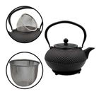 Hage, zestaw dzbanek żeliwny, z filiżankami, czarny, 4-60 ml, 1,4l