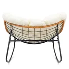 HaloFuture, bujany fotel, kokon skandynawski, XL, beżowy