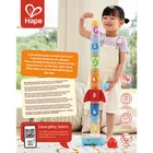 Hape, Rakieta, wieża, układanka z piłeczkami, interkatywna, 12 elementów