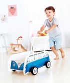 Hape, Volkswagen, T1, chodzik klasyczny, drewniany, niebieski