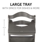 Hauck, Alpha, tacka drewniana, Charcoal