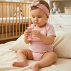 Haxe, Lulino, muzyczna szczoteczka i gryzak, różowa