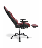 Hedo, fotel gamingowy z podnóżkiem, czerwony