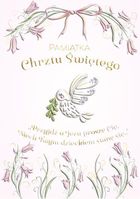 Henry, karnet A5 z kopertą, chrzest, złocony, gołąb dziewczynka