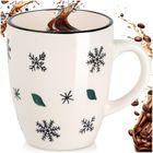 Hit, kubek ceramiczny, płatki śniegu, 350 ml