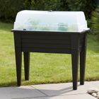 Home Styling Collection, Botanic, stolik ogrodowy do upraw, miniszklarnia z pokrowcem ochronnym, 78 cm