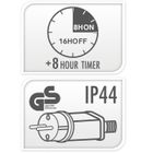 Home Styling Collection, dekoracja świąteczna LED, renifer, 100-80 cm