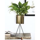 Home Styling Collection, doniczka złota na stojaku, 40 cm