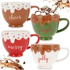 Home Styling Collection, kubki ceramiczne, 420 ml, 4 szt.