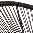 Homla, Acapulco Fiesta, fotel, czarny, 70-73-80 cm
