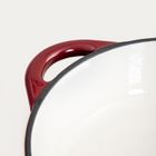 Homla, Andreas, garnek żeliwny, bordowy płaski ombre, 28 cm, 2,5l