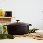 Homla, Andreas, garnek żeliwny, czarny, 4l