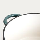 Homla, Andreas, garnek żeliwny, zielony tradycyjny ombre, 24 cm, 4l