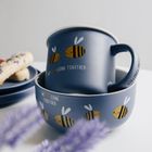 Homla, Annbee, miska, z pszczołą granatowa, 13 cm