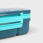 Homla, B2 Cairo, zestaw lunchbox, granatowy z kubkiem, 1,8l