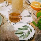 Homla, Blyde, talerz, z liściem kauczukowca, 20 cm