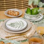 Homla, Blyde, talerz, z liściem paproci, 20 cm