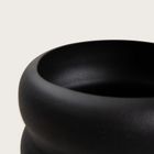 Homla, Buuble, kwietnik potrójny, czarny, 36-25-60 cm