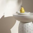 Homla, Charme, stolik kawowy, drewniany, biały, 37-37-42 cm