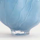 Homla, Coralia, wazon, szklany niebieski, 21-21-24 cm