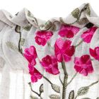 Homla, Darla, zasłona, z haftowanymi kwiatami, 140-250 cm