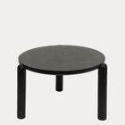 Homla, Delicia, stolik kawowy, drewniany dębowy, czarny, 60-60-40 cm