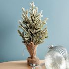 Homla, Dula, choinka, szroniona zielona w jucie, 30 cm