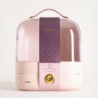 Homla, Eleni, kuferek, na kosmetyki beżowy, 27-18-33,5 cm