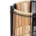 Homla, Floero, kwietnik z plecionką, beżowo-czarny, 67-23-70 cm