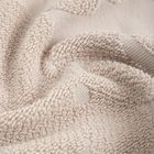 Homla, Flores, ręcznik, beżowy żakardowy, 50-90 cm