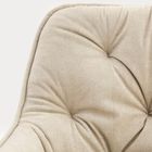 Homla, Fussy, krzesło, w tkaninie, beżowe, 57-63-84 cm