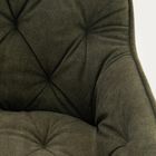 Homla, Fussy, krzesło, w tkaninie, zielone, 57-63-84 cm