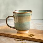 Homla, Kaslo, kubek, niebieski z beżowym paskiem, 0,4l